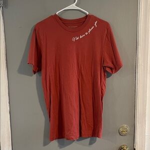 Feminist TShirt - The Outrage "Not here to please you"‎ Tee Rust Size M